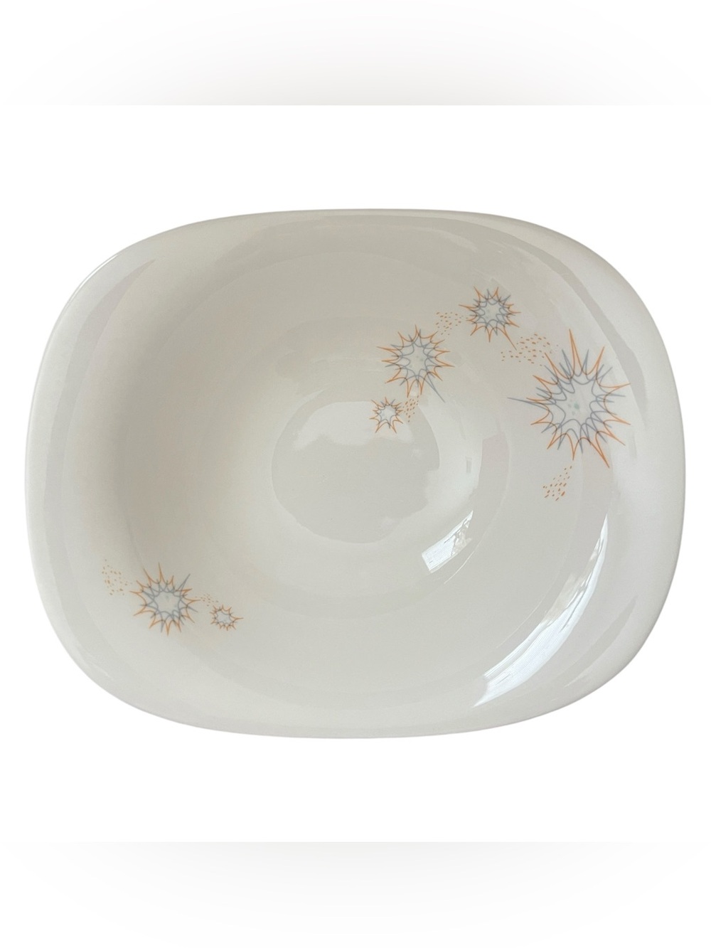 Vintage Iroquois Impromptu Ben Seibel Atomic Starburst Serving Bowl MCM USA
